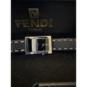 Fendi stainless steel watch with a black dial with Box